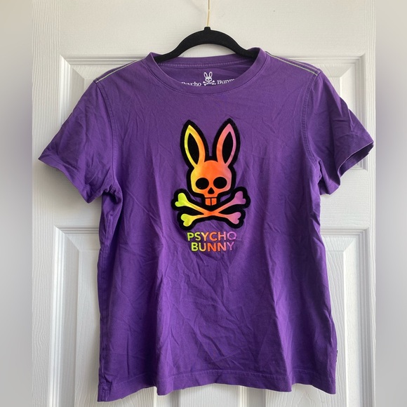 Psycho Bunny Purple Dylan T-Shirt - Picture 2 of 4
